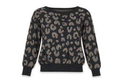 Select Womens Grey Geometric  Pullover Jumper Size 8