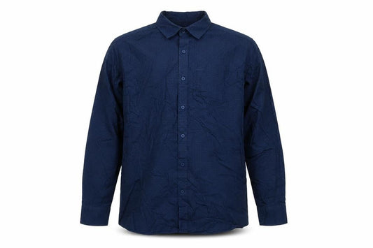 F&F Mens Blue Argyle/Diamond   Button-Up Size L