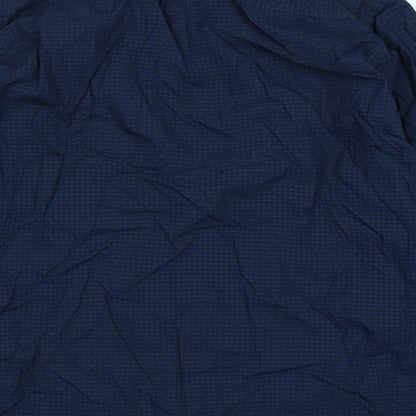 F&F Mens Blue Argyle/Diamond   Button-Up Size L