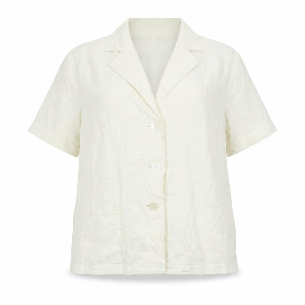 LUCIA Womens Ivory   Basic Button-Up Size 16
