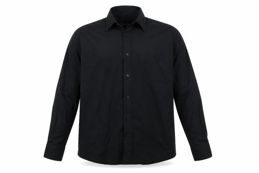 Tom Hagan Mens Black    Button-Up Size 15