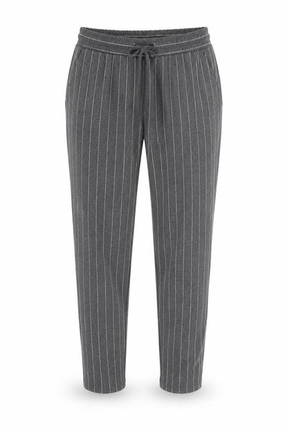 Papaya Womens Grey Striped  Trousers  Size 12 L25 in