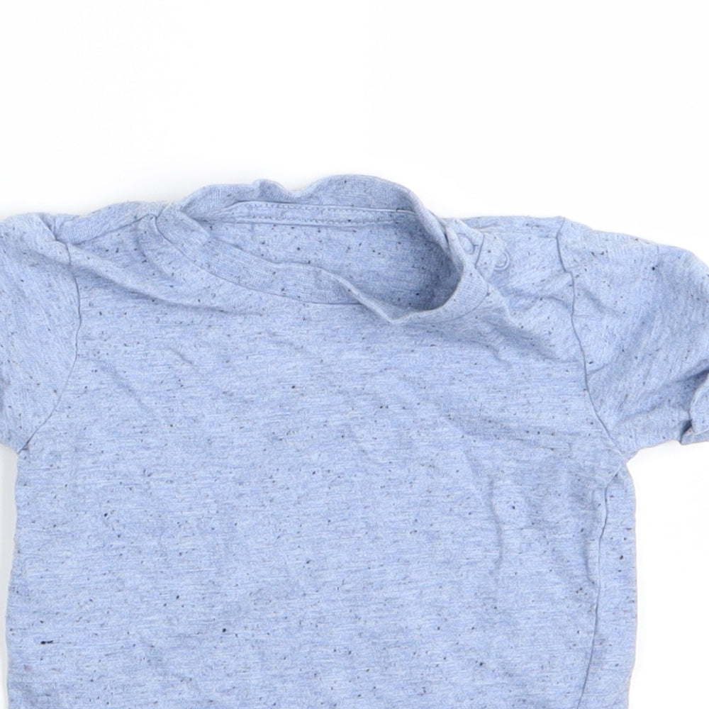 Asda George Boys Blue   Basic T-Shirt Size 3-6 Months