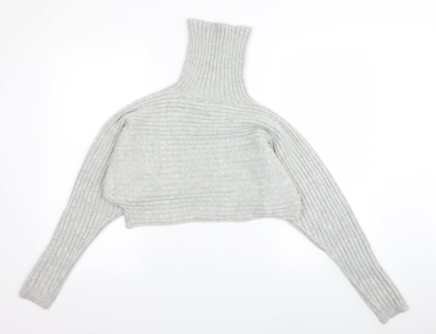 New Look Womens Grey   Pullover Jumper Size S  - crop