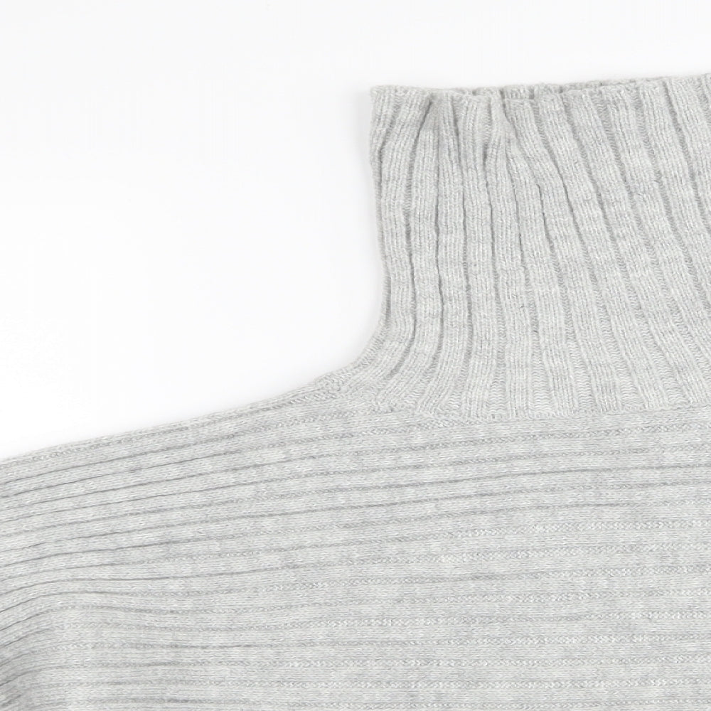 New Look Womens Grey   Pullover Jumper Size S  - crop