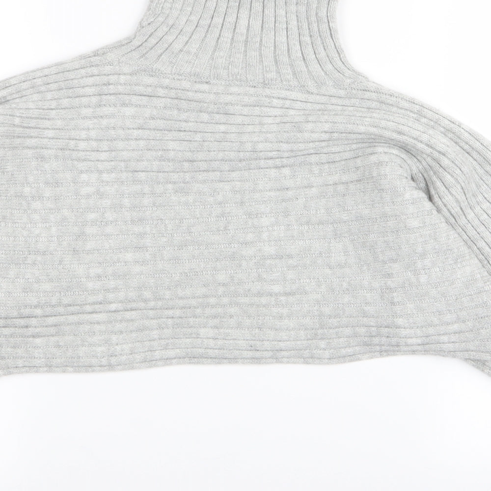 New Look Womens Grey   Pullover Jumper Size S  - crop