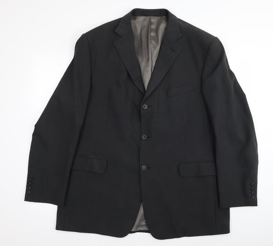 rival urban Mens Black   Jacket Blazer Size 42