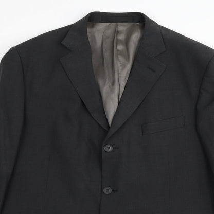 rival urban Mens Black   Jacket Blazer Size 42