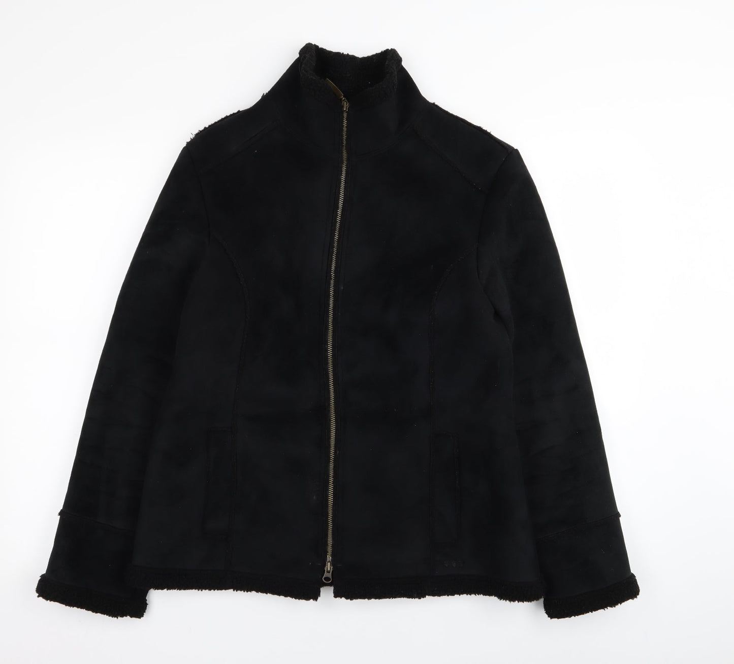 Per Una Womens Black   Jacket Coat Size M