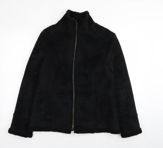 Per Una Womens Black   Jacket Coat Size M