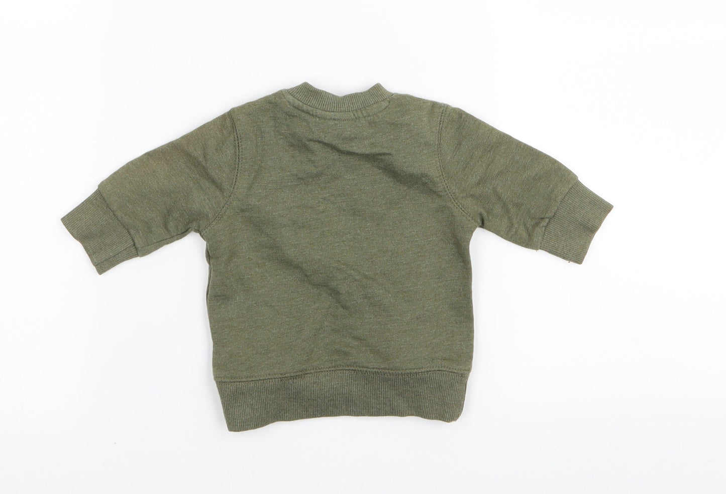 F&F Boys Green   Pullover Jumper Size 0-3 Months