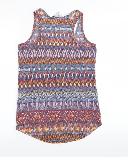 Preloved New Look Womens Multicoloured Geometric  Basic Tank Size 8 - Back
