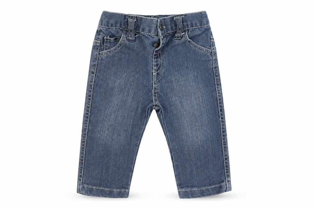 Preworn Boys Blue   Cargo Jeans Size 6-9 Months