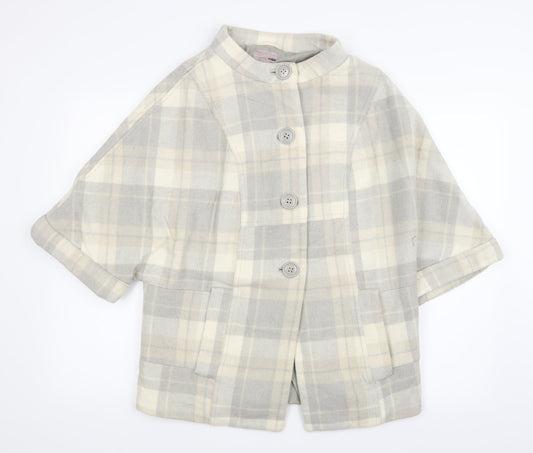 H&M Womens Grey Check  Jacket  Size 6