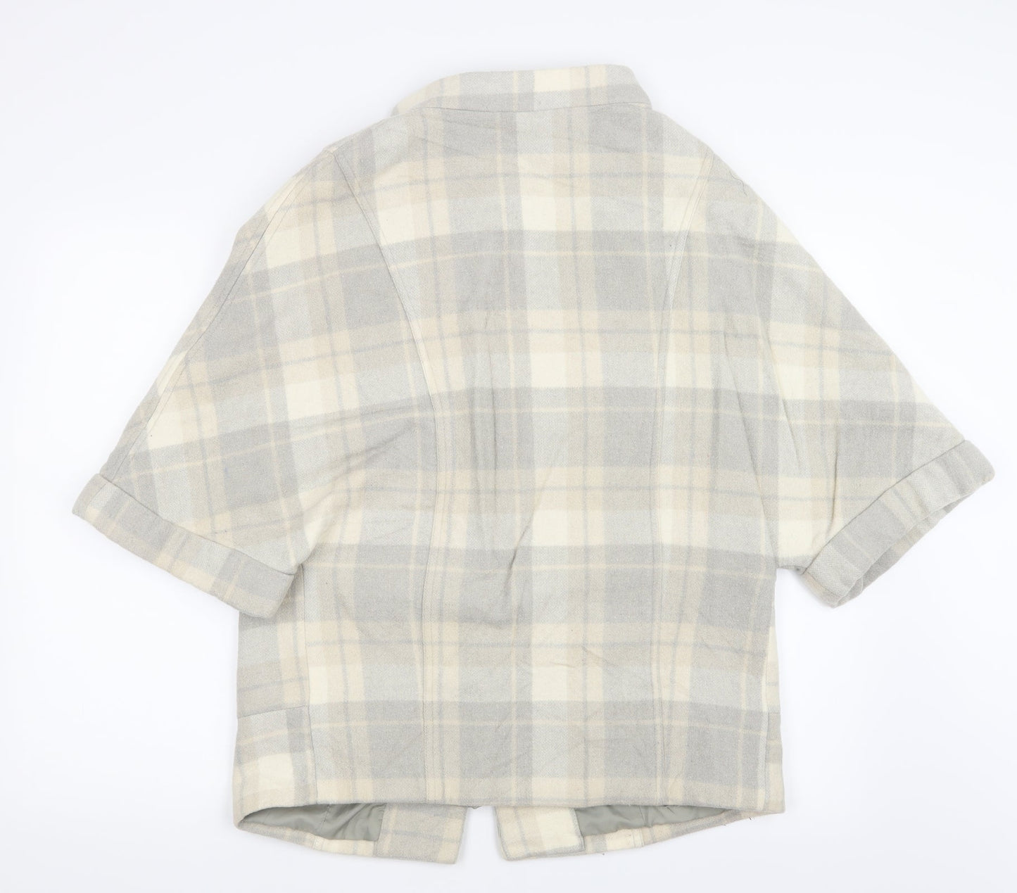 H&M Womens Grey Check  Jacket  Size 6
