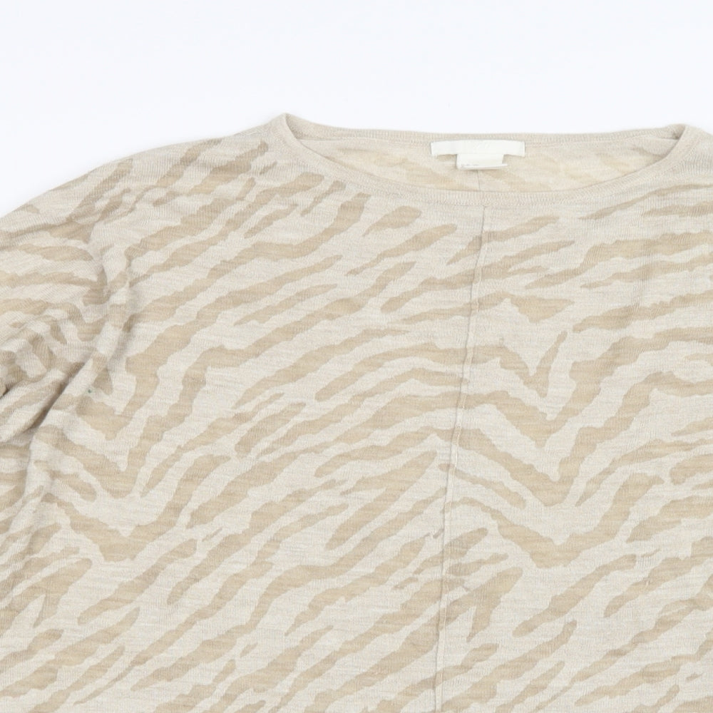 H&M Womens Beige   Basic T-Shirt Size XS