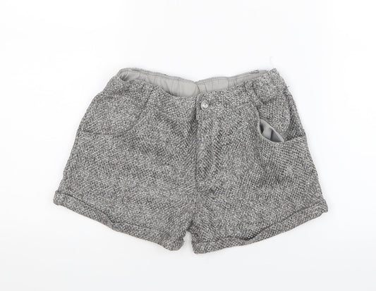 Matalan Girls Grey   Boyfriend Shorts Size 10 Years
