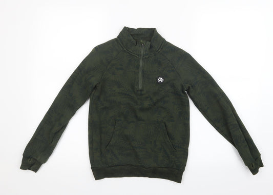 Nutmeg Boys Green Geometric  Pullover Sweatshirt Size 8-9 Years