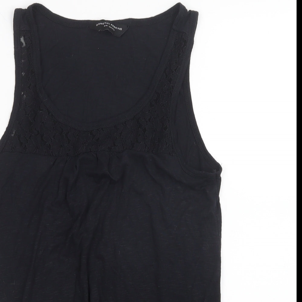Dorothy Perkins Womens Black   Basic Tank Size 8