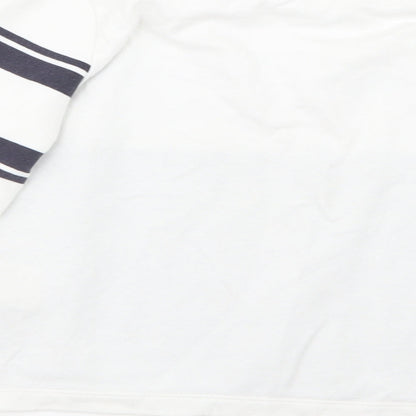 Preloved H&M Girls White   Pullover Jumper Size 9-10 Years - Label