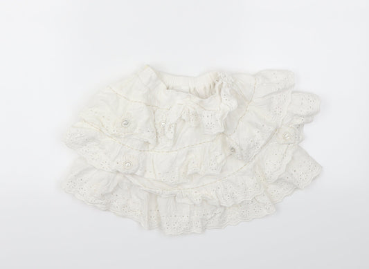 NEXT  Girls White   Flare Skirt Size 2-3 Years