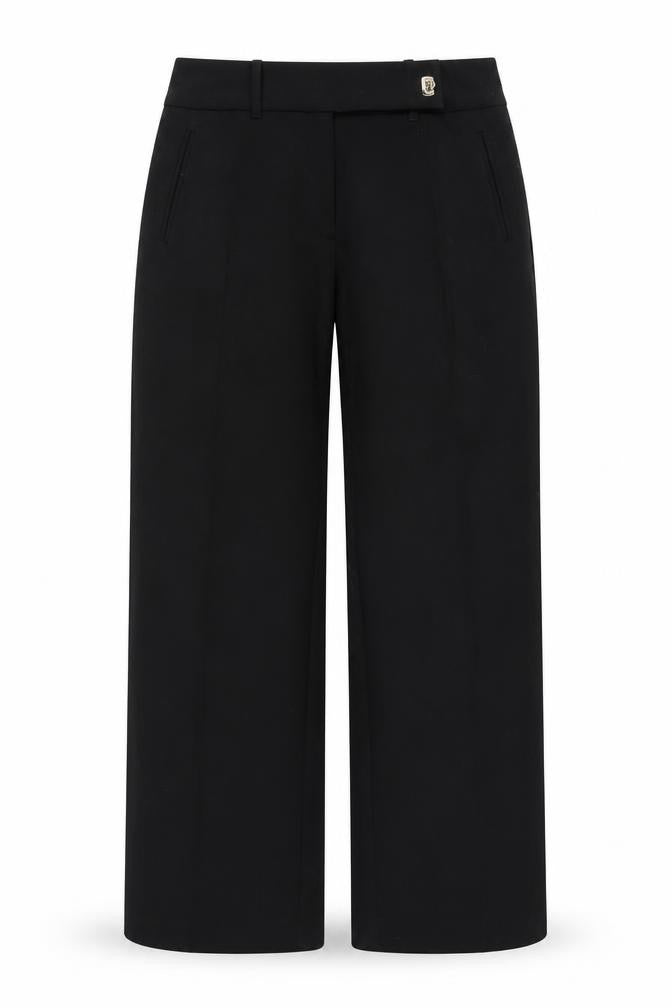 PER UNA  Womens Black Houndstooth  Trousers  Size 10 L28 in