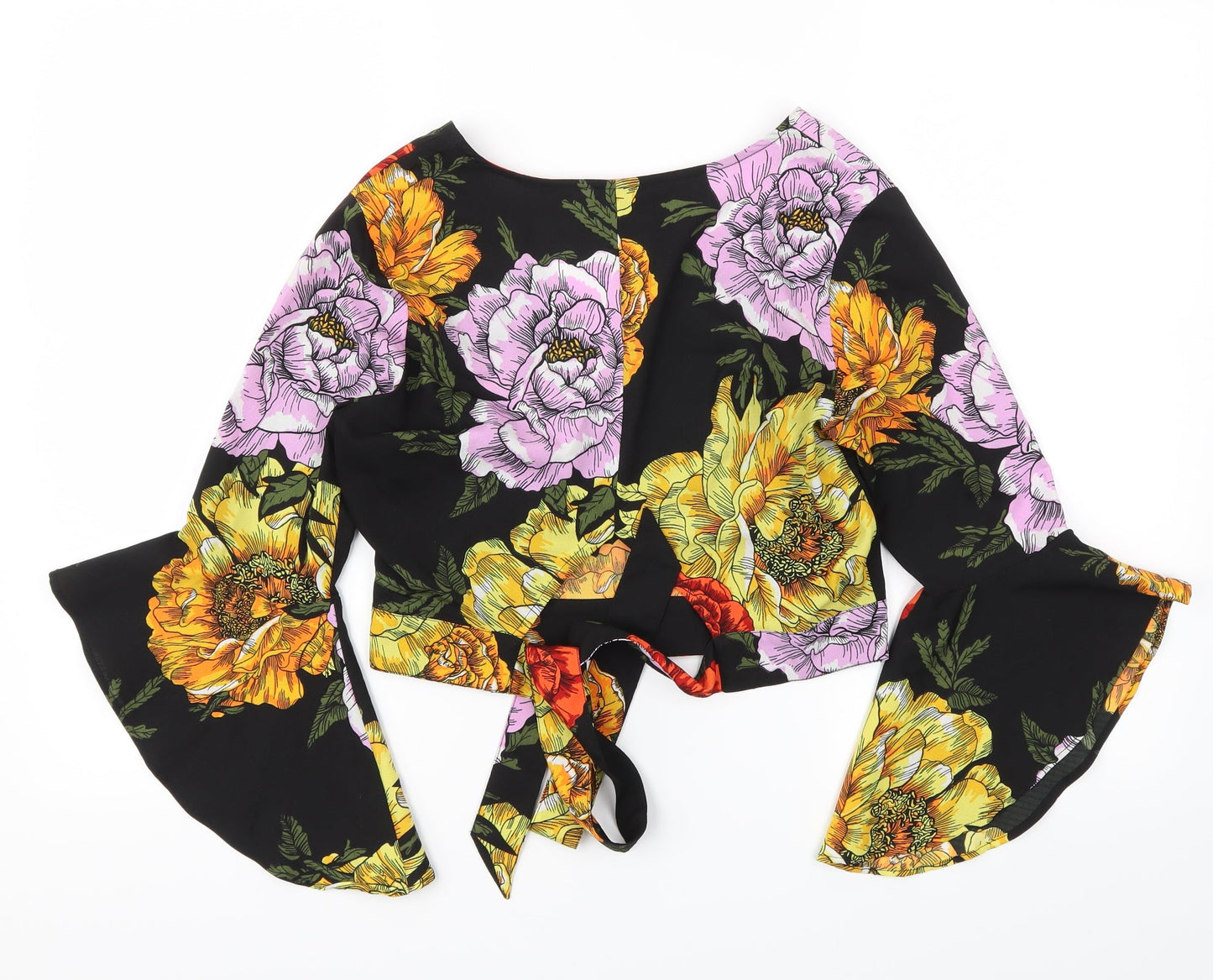 River Island Womens Multicoloured Floral  Basic T-Shirt Size 8