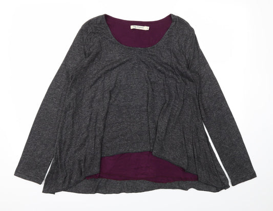 Lily Originals Womens Grey   Basic T-Shirt Size 12