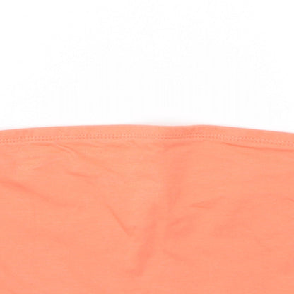 Preloved New Look Womens Orange   Basic T-Shirt Size S - Detail