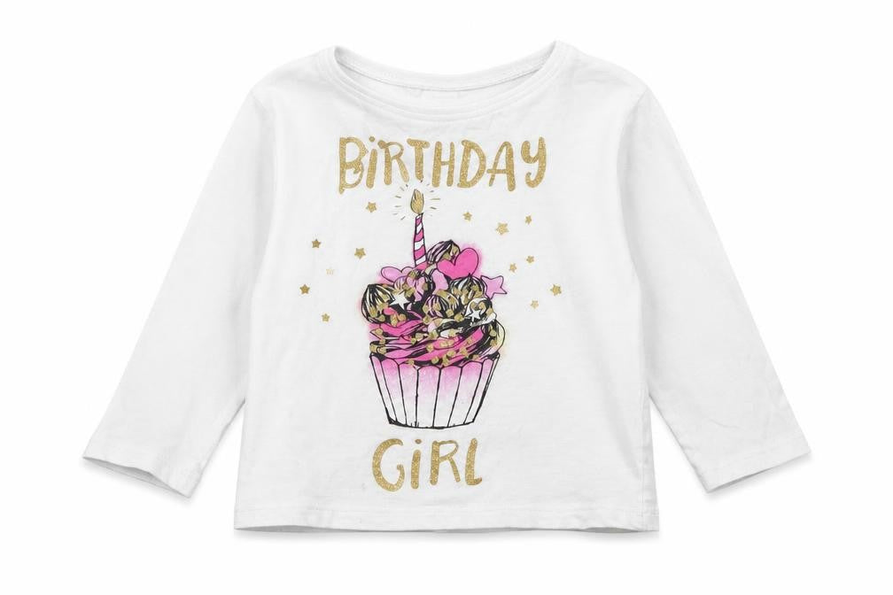 FAVOURITE TIE  Girls White   Basic T-Shirt Size 12 Months