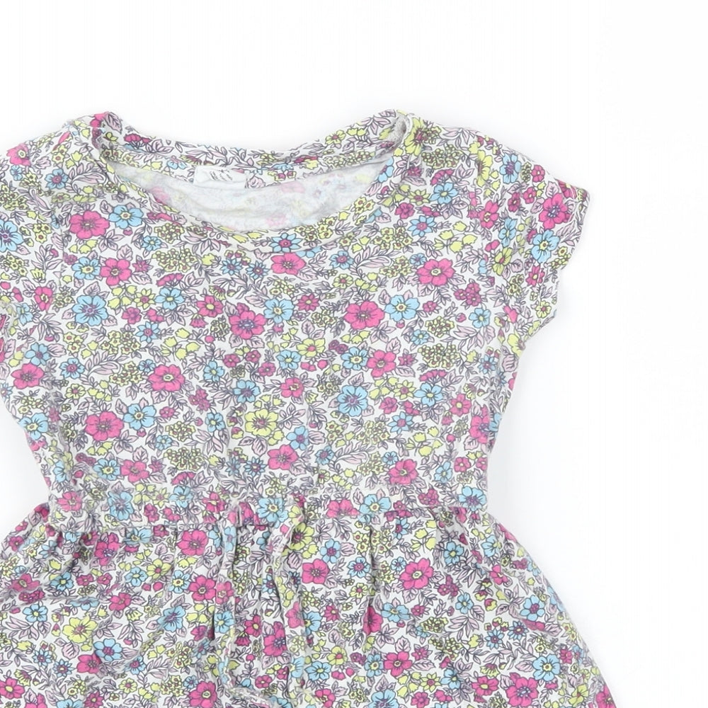 Close-up detail of Gap girls’ multicoloured fair isle fit & flare, size 12-18, months
