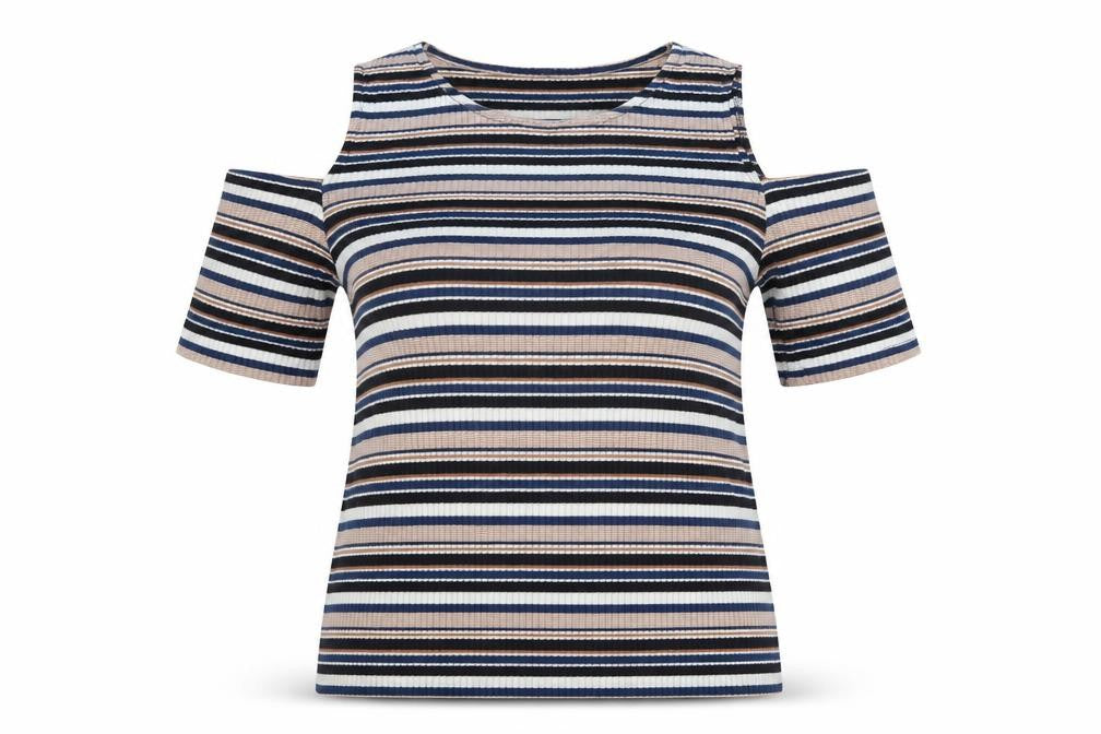 Dorothy Perkins Womens Black Striped  Basic Tank Size 14