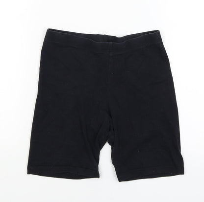 Preloved F&F Boys Black   Compression Shorts Size 11-12 Years - Front