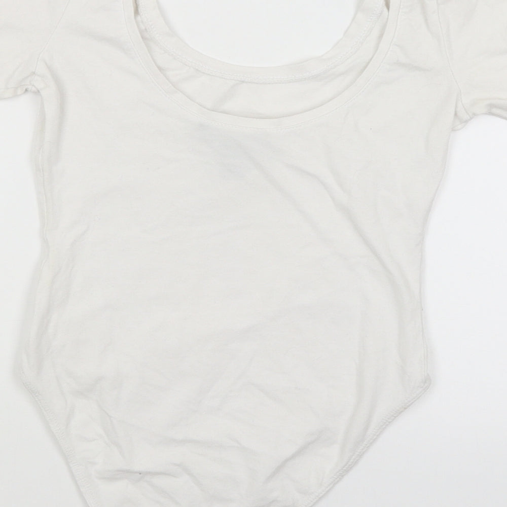 Atmosphere Womens White   Bodysuit One-Piece Size 6