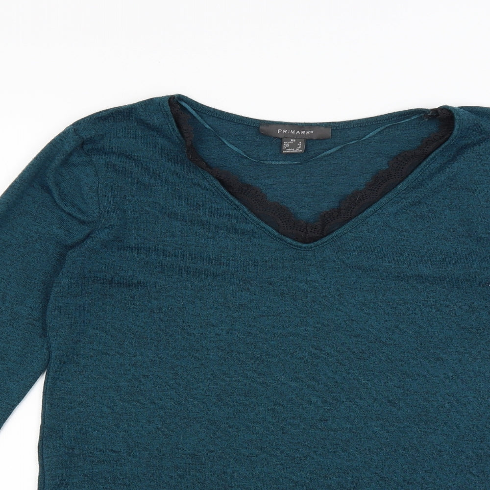 Primark Womens Blue   Basic T-Shirt Size 4