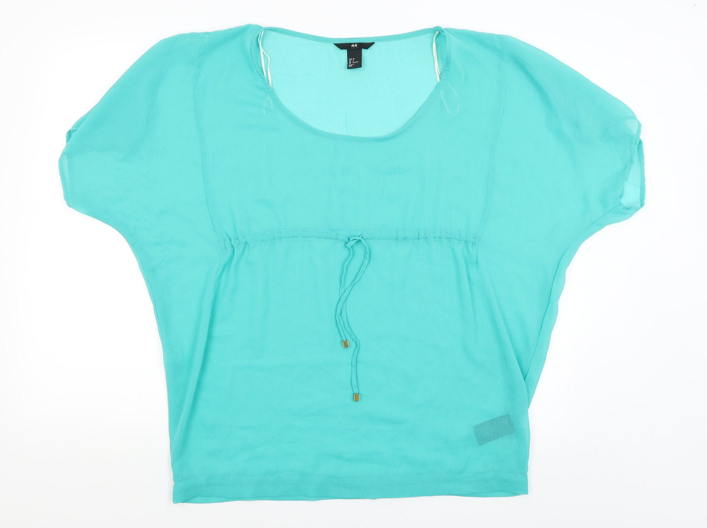H&M Womens Green   Basic T-Shirt Size 8