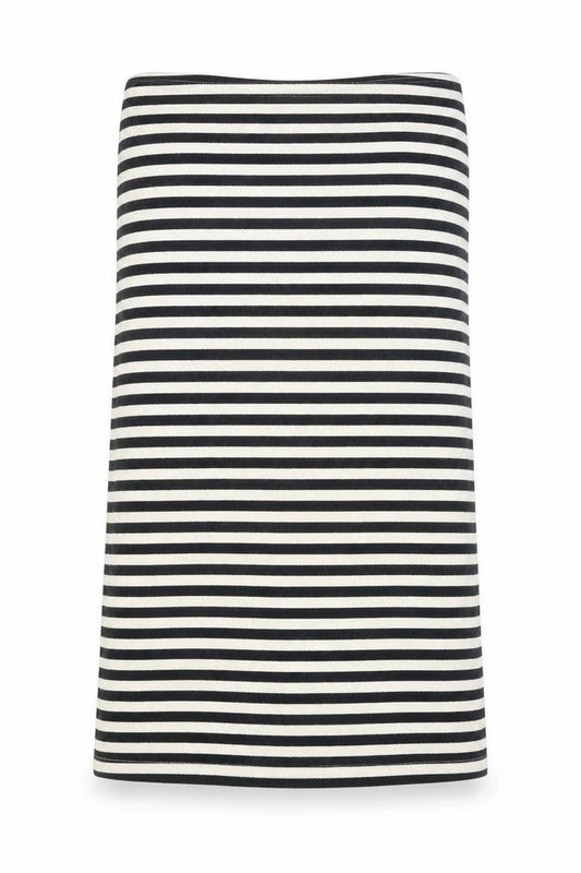 Topshop Womens Black Striped  Tunic T-Shirt Size 8