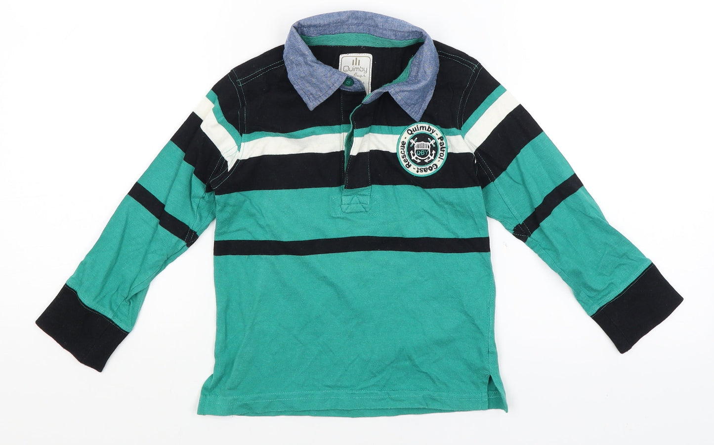 Quimby Boys Green   Basic T-Shirt Size 4 Years