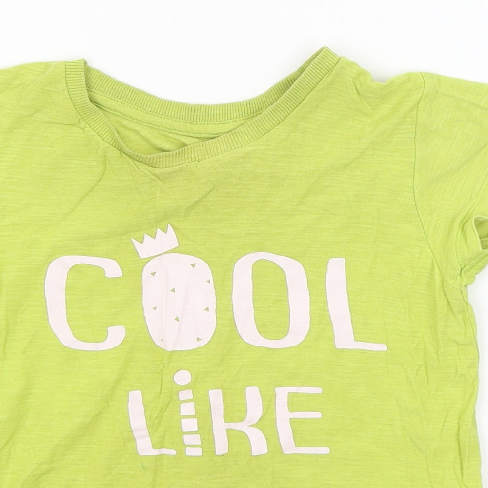 Matalan Boys Yellow   Basic T-Shirt Size 3-4 Years  - Cool like Dad