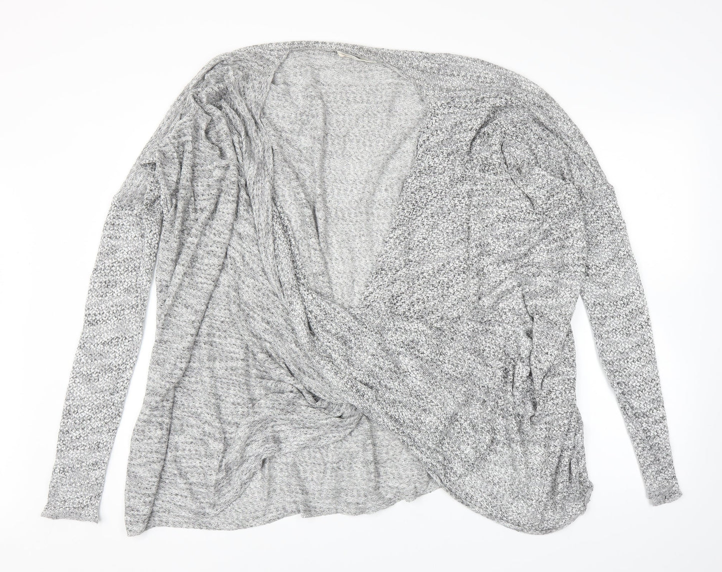 Label Lab Womens Grey   Wrap Blouse Size 14