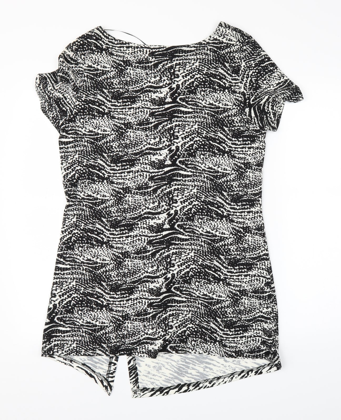 BPC Womens Black Animal Print  Bodycon  Size L