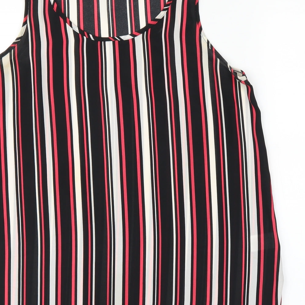 Primark Womens Red Striped  Basic Tank Size 12