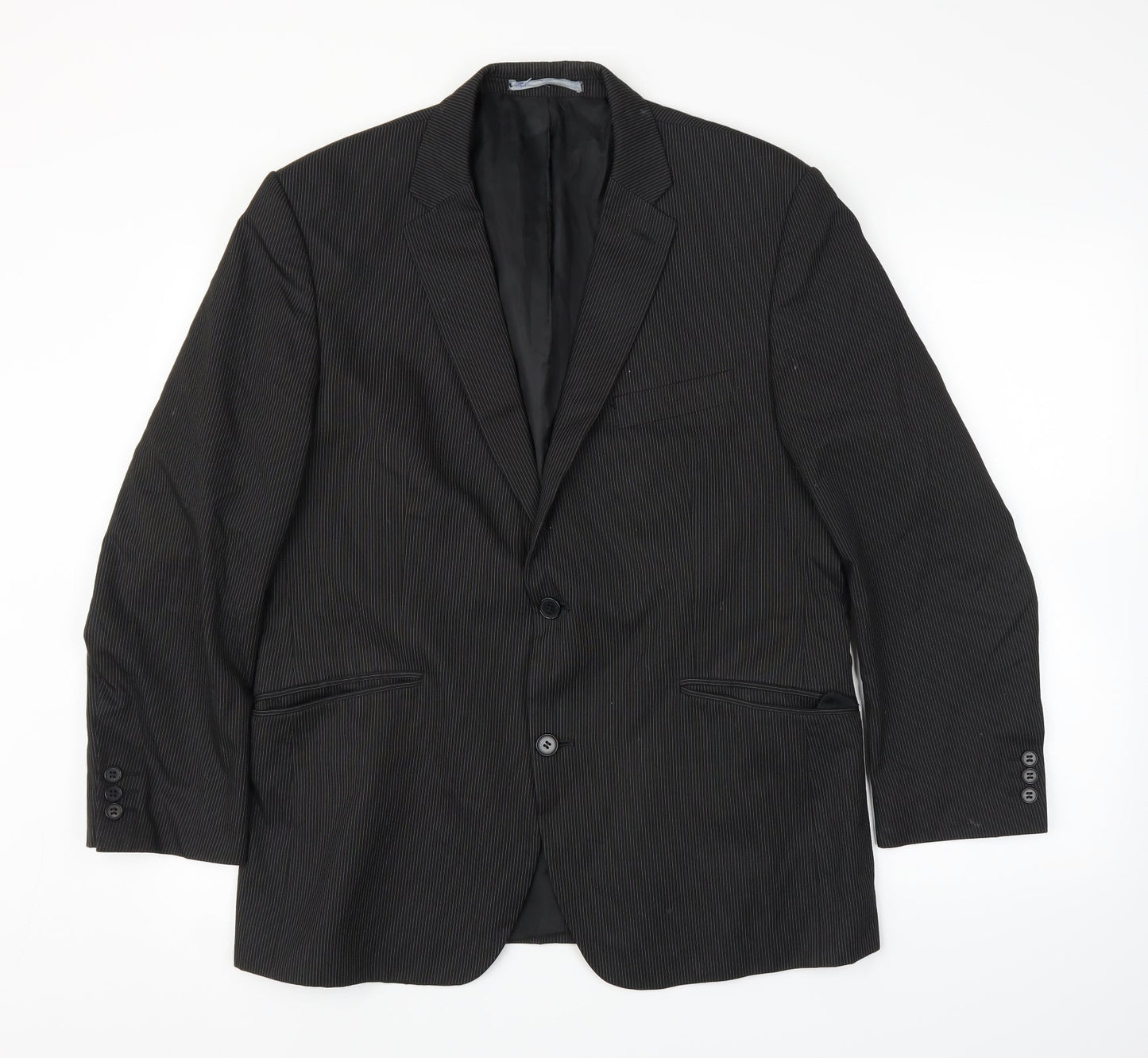 Preworn Mens Black   Jacket Suit Jacket Size 42