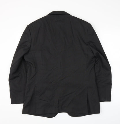 Preworn Mens Black   Jacket Suit Jacket Size 42