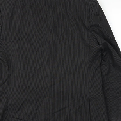 Preworn Mens Black   Jacket Suit Jacket Size 42
