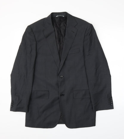Allen Clark Mens Grey   Jacket Suit Jacket Size 38