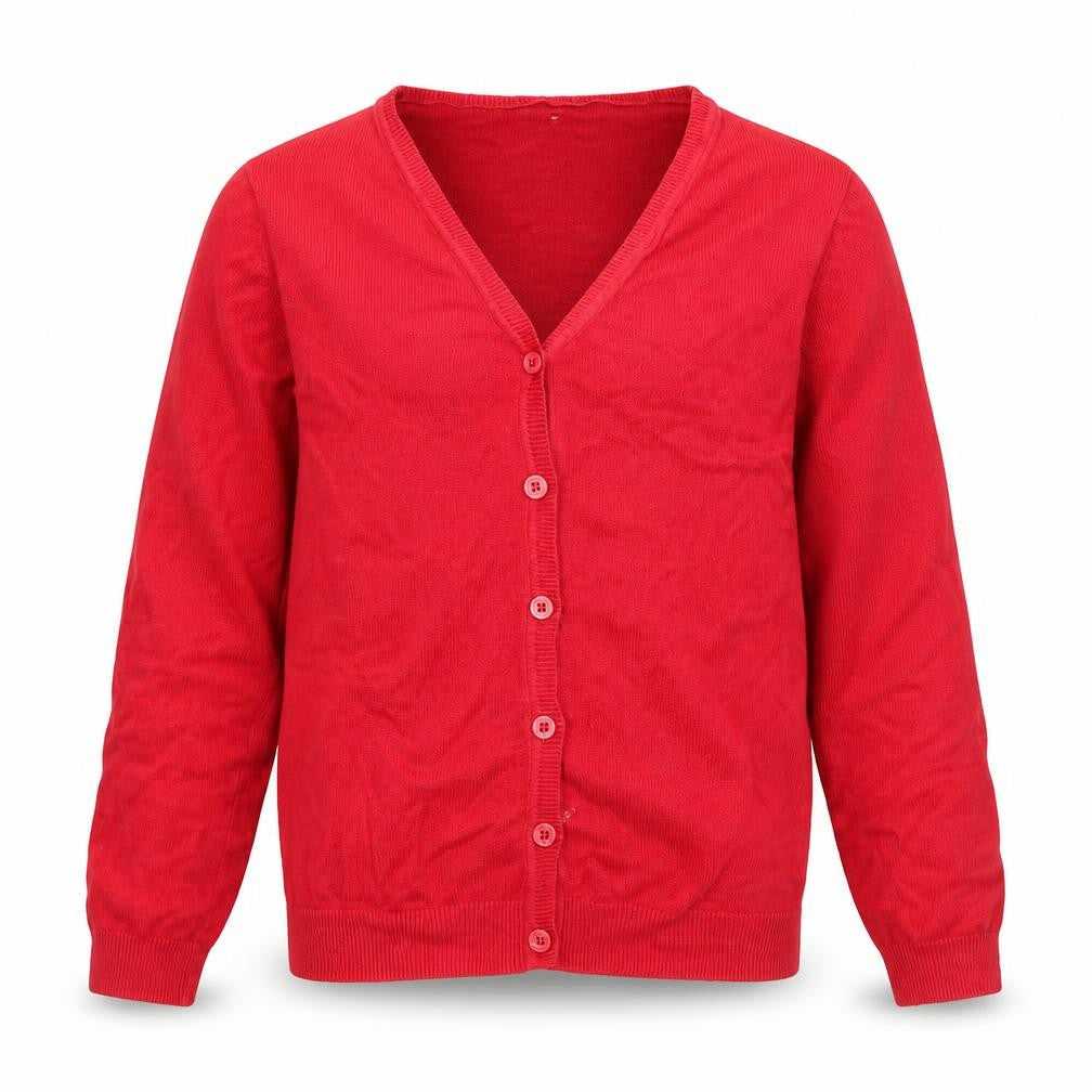 George Girls Red   Cardigan Jumper Size 9-10 Years