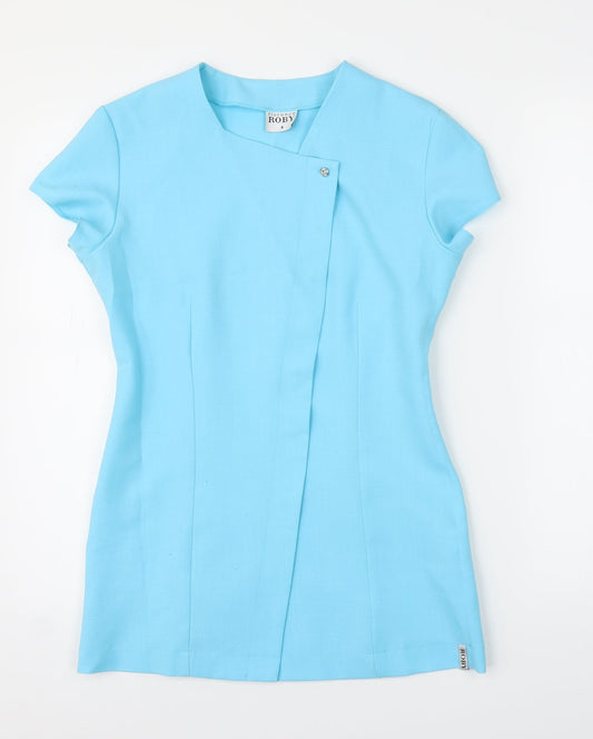 Florence Roby Womens Blue   Tunic Blouse Size 8