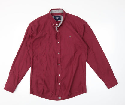 Preloved Lyon Becker Mens Pink    Button-Up Size L - Front