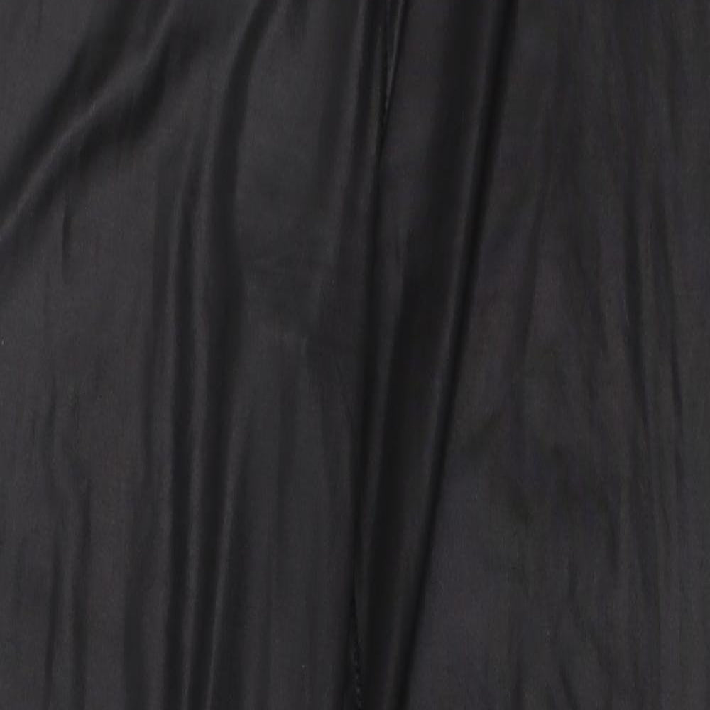 Boohoo Womens Black   Carrot Leggings Size 6 L25.5 in